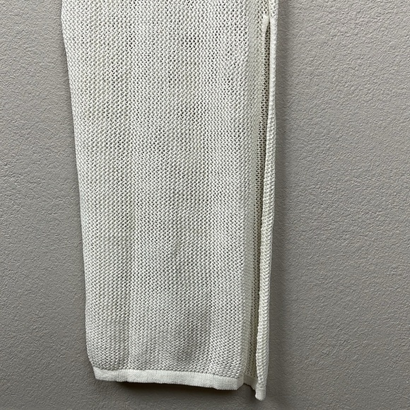 New L Space Sydney Cover Up Crochet Knit Maxi Polo Dress Swim White Sz XS - Picture 5 of 14